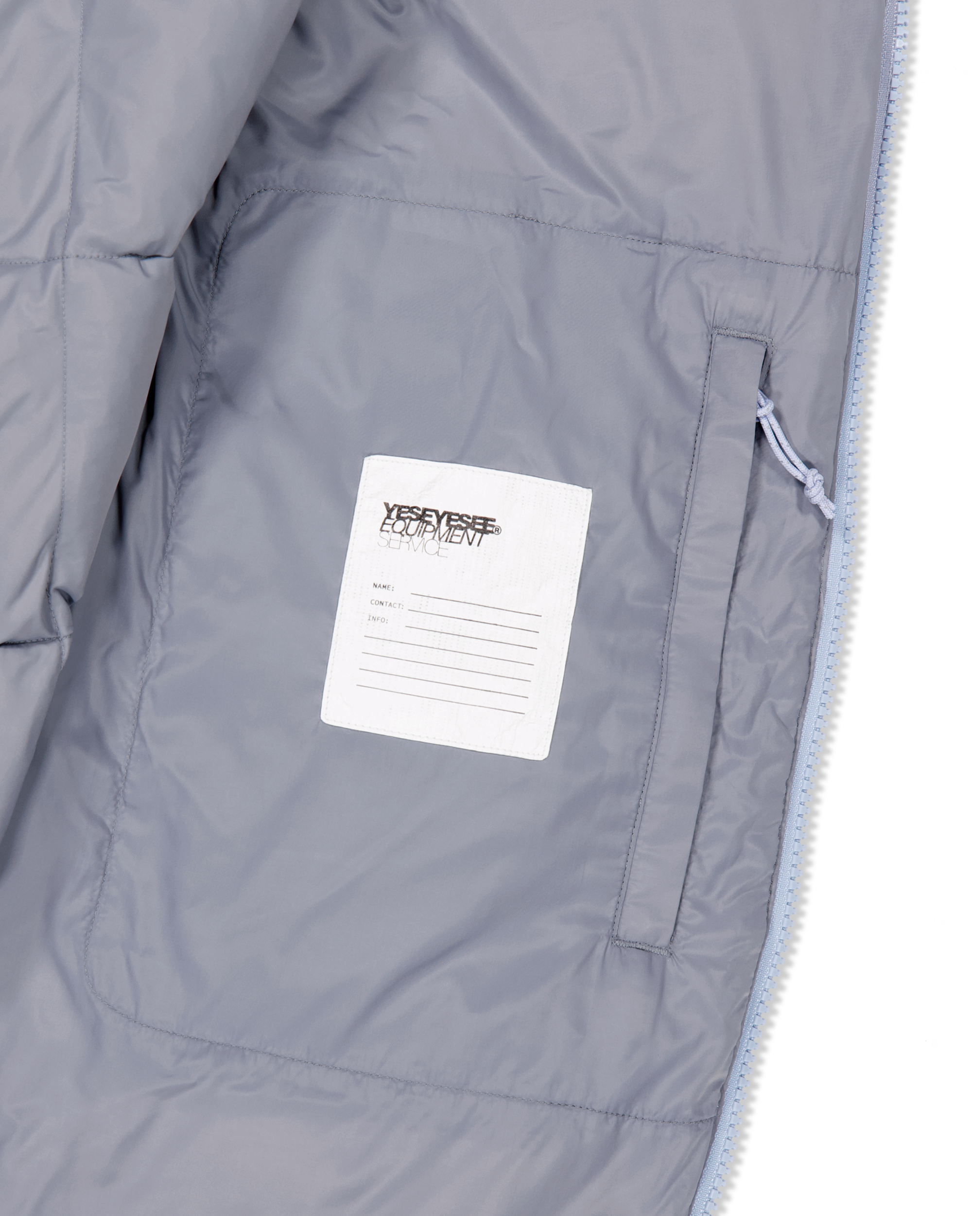 yeseyesee - Wafer Goose Down Jacket (Misty Blue) product image 5 | TRAB K-Fashion Australia