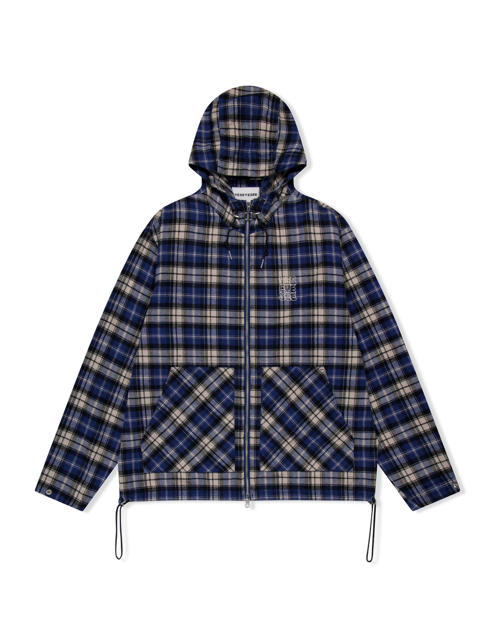 yeseyesee - Plaid Wing Jacket (Blue) product image 1 | TRAB K-Fashion Australia