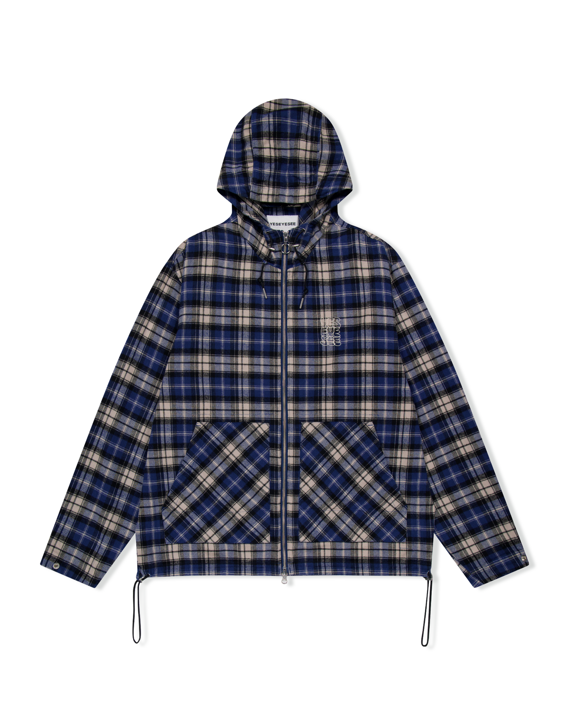 yeseyesee - Plaid Wing Jacket (Blue) product image 1 | TRAB K-Fashion Australia
