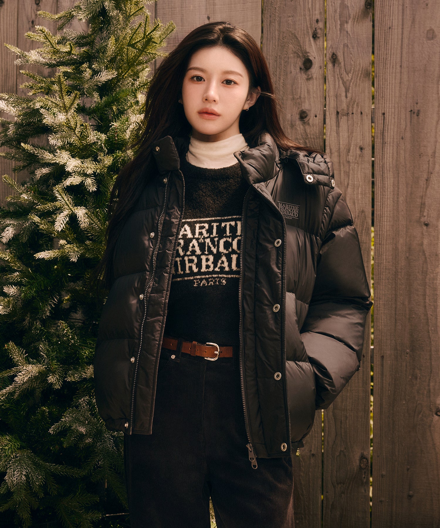 Marithe & Francois Girbaud - Detatchable Down Jacket (Black) product image 1 | TRAB K-Fashion Australia