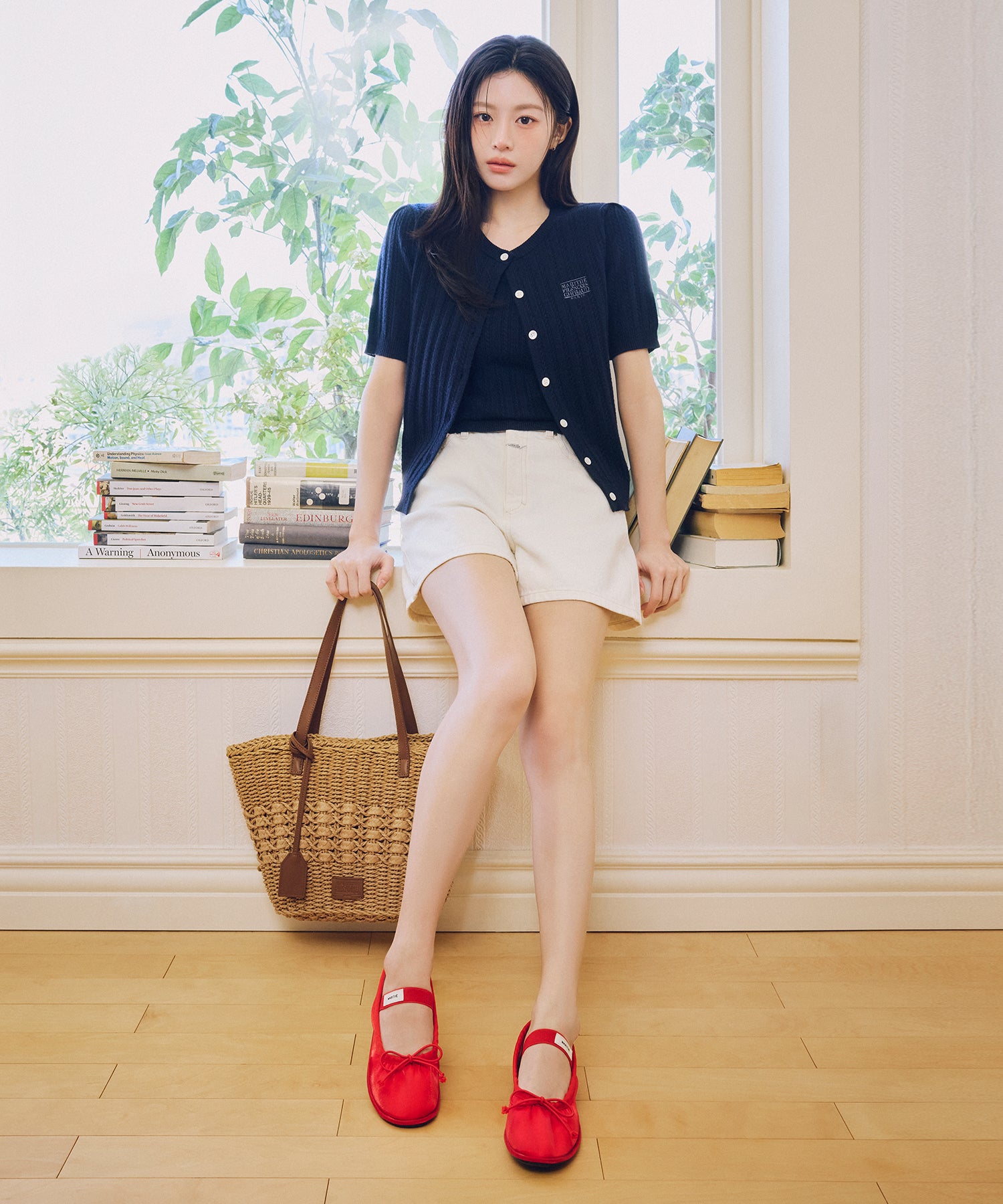 Marithe & Francois Girbaud - Denim Shorts (Ecru) product image 1 | TRAB K-Fashion Australia