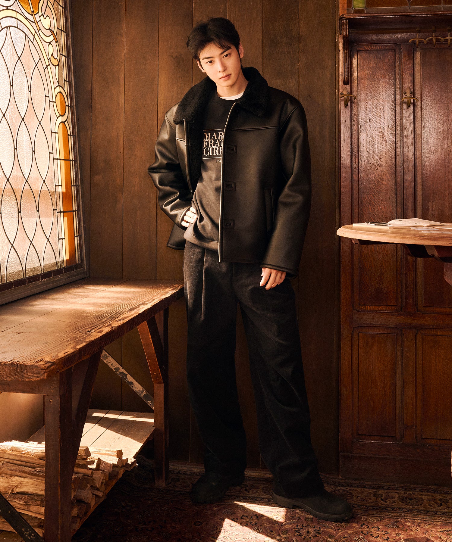 Marithe & Francois Girbaud - Corduroy Pants (Black) product image 1 | TRAB K-Fashion Australia