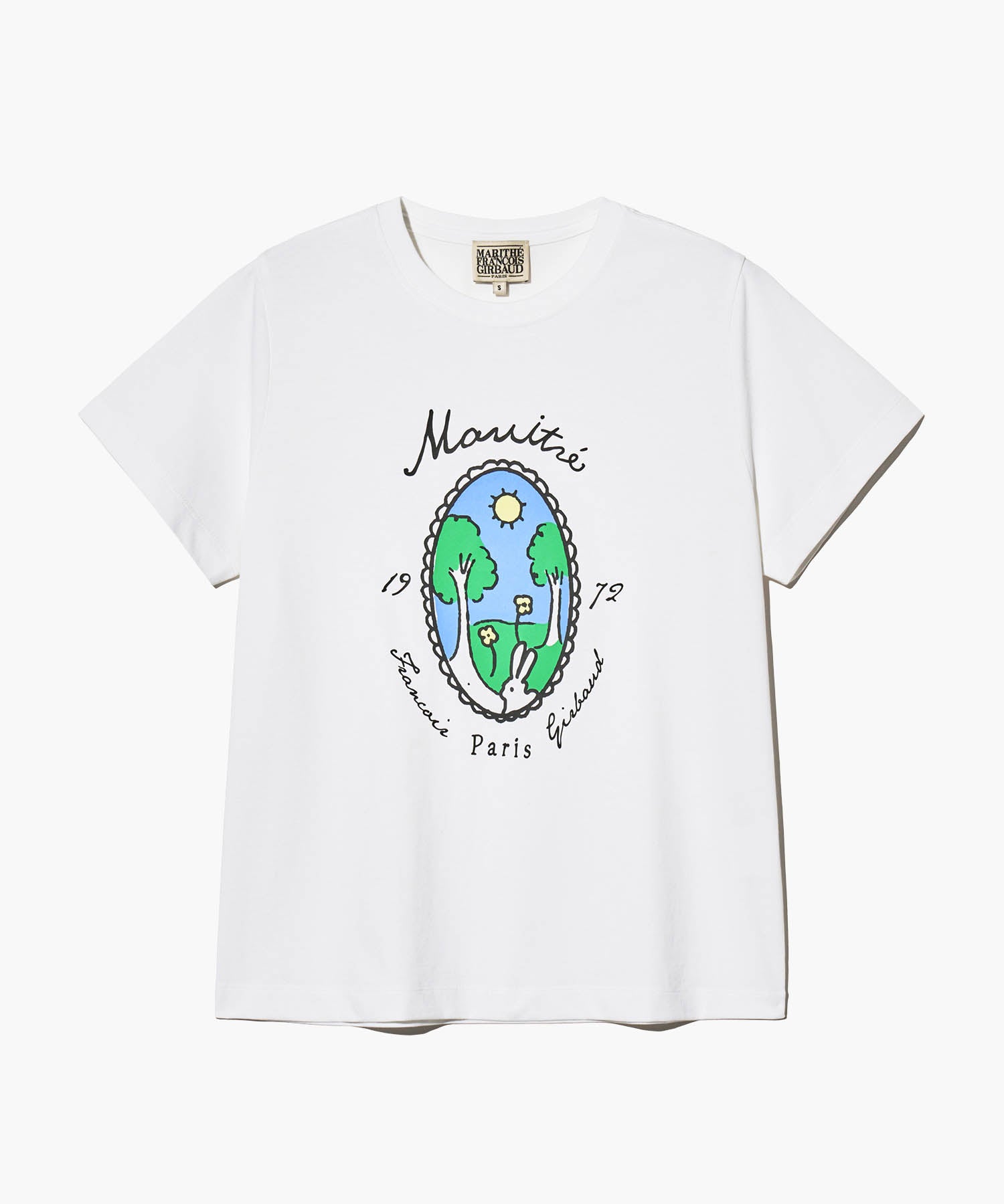 Marithe & Francois Girbaud - Nature Graphic Recycle Tee (White) product image 1 | TRAB K-Fashion Australia