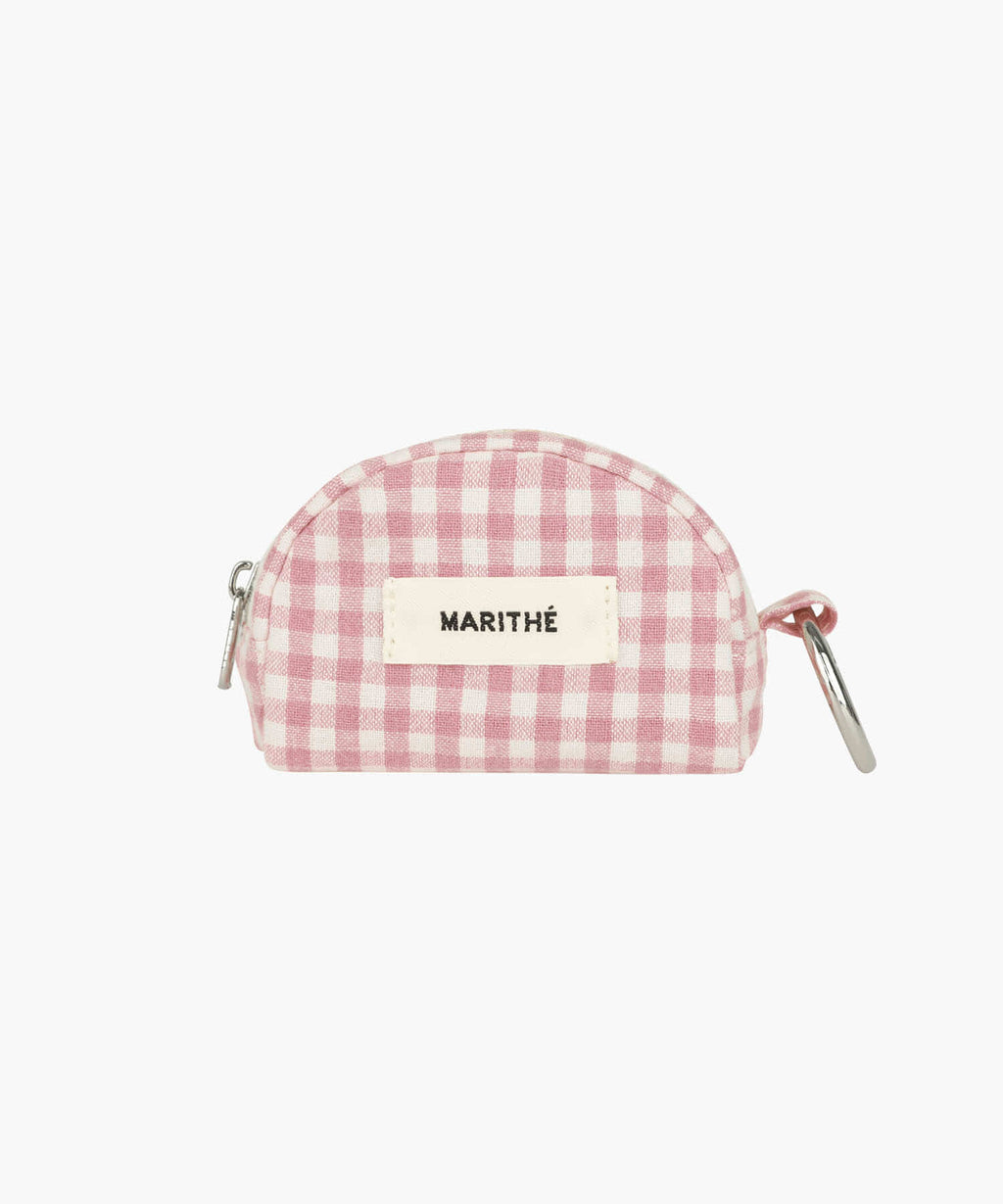Marithe & Francois Girbaud - Regular Logo Mini Keyring Pouch (Pink) product image 1 | TRAB K-Fashion Australia