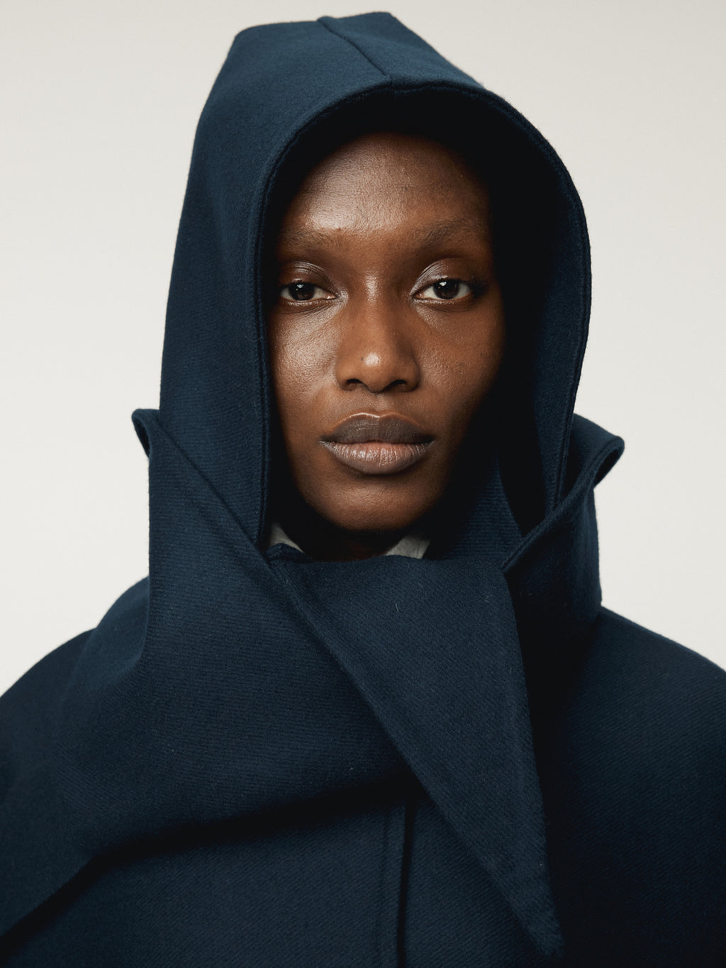 Recto - Oversized Handmade Hoody Coat (Navy) product image 7 | TRAB K-Fashion Australia