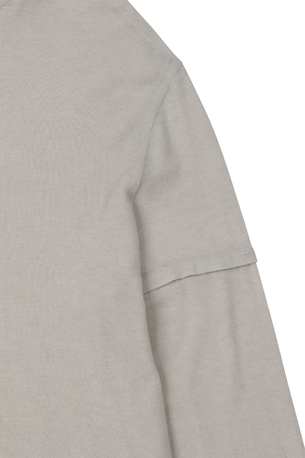 Deinet - Fake Hood Long Sleeve (Light Grey) product image 13 | TRAB K-Fashion Australia