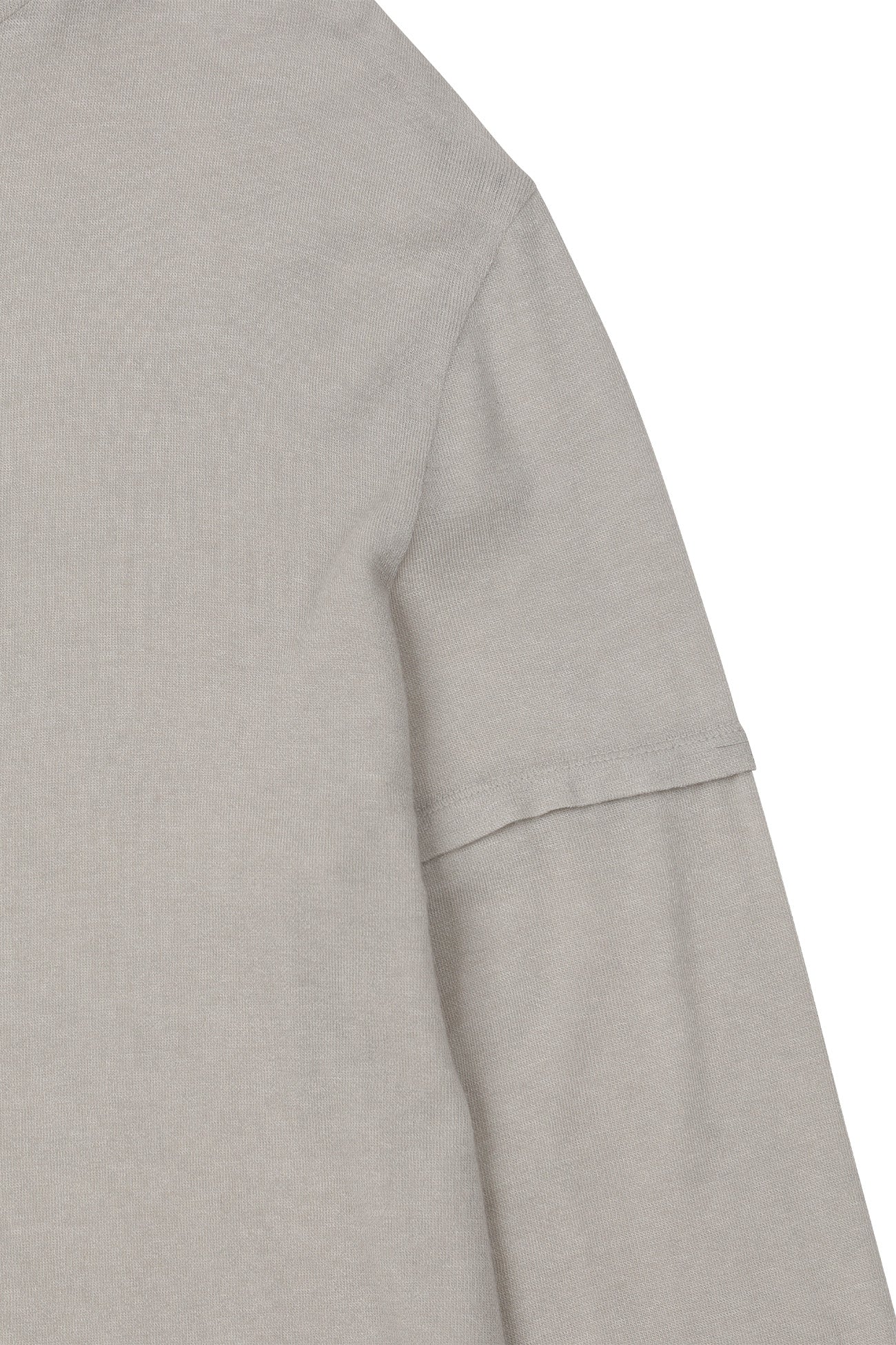 Deinet - Fake Hood Long Sleeve (Light Grey) product image 13 | TRAB K-Fashion Australia