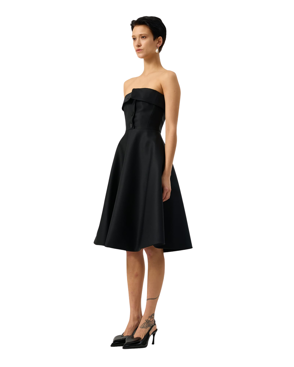 Kimhe Kim - Neo Emma Tube Top Midi Dress (Black) product image 3 | TRAB K-Fashion Australia