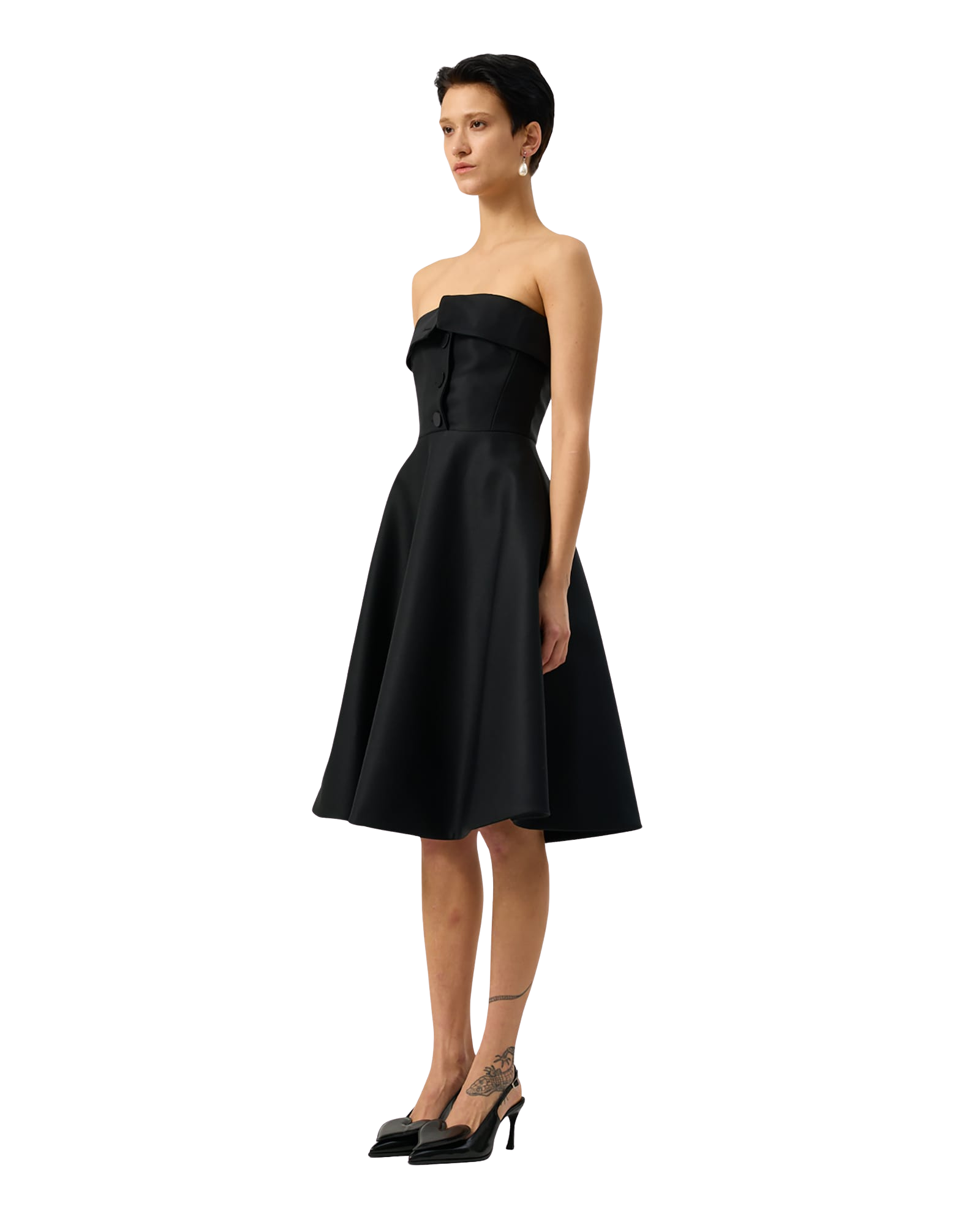 Kimhe Kim - Neo Emma Tube Top Midi Dress (Black) product image 3 | TRAB K-Fashion Australia