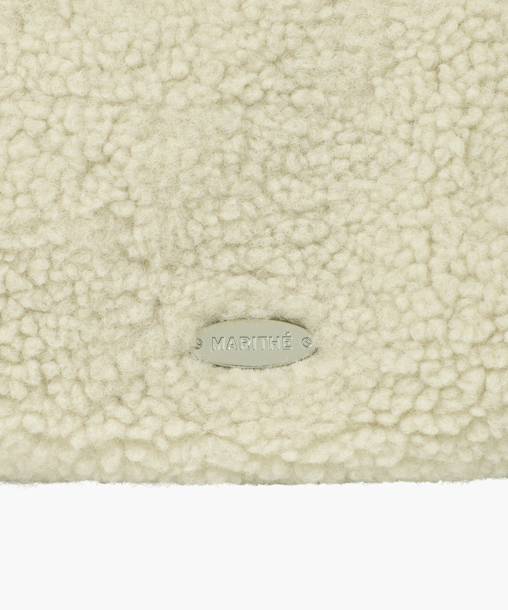 Marithe & Francois Girbaud - Fur Mini Tote Bag (Light Beige) product image 4 | TRAB K-Fashion Australia