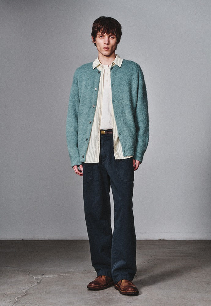 Art if acts - Mohair Round Neck Cardigan (Mint) product image 1 | TRAB K-Fashion Australia