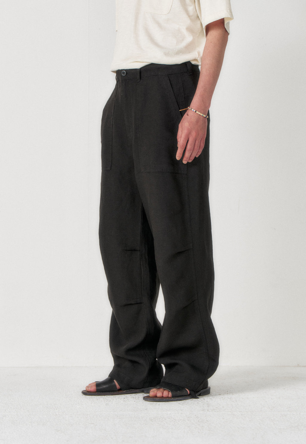 Art if acts - Linen Parachute Pants (Black) product image 5 | TRAB K-Fashion Australia