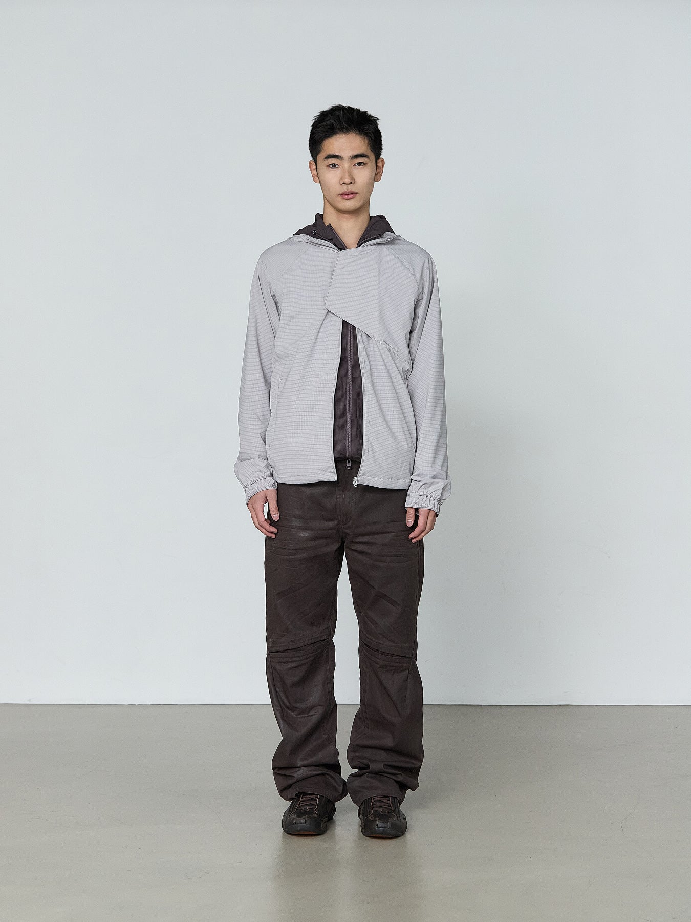 San San Gear - Coated Pants (Brown) product image 2 | TRAB K-Fashion Australia
