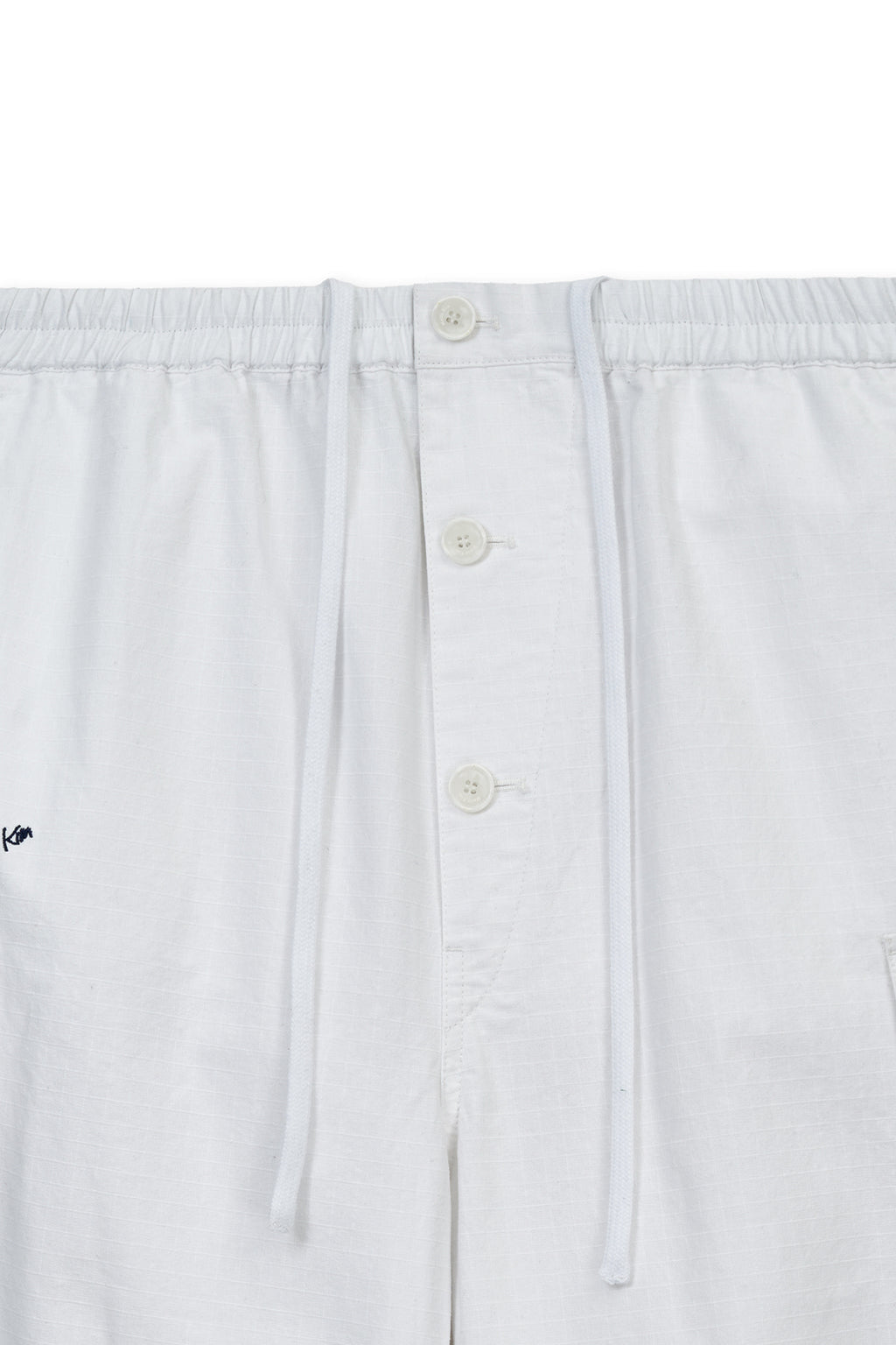 Matin Kim - Drawstring Hem Cargo Pants (Ivory) product image 3 | TRAB K-Fashion Australia