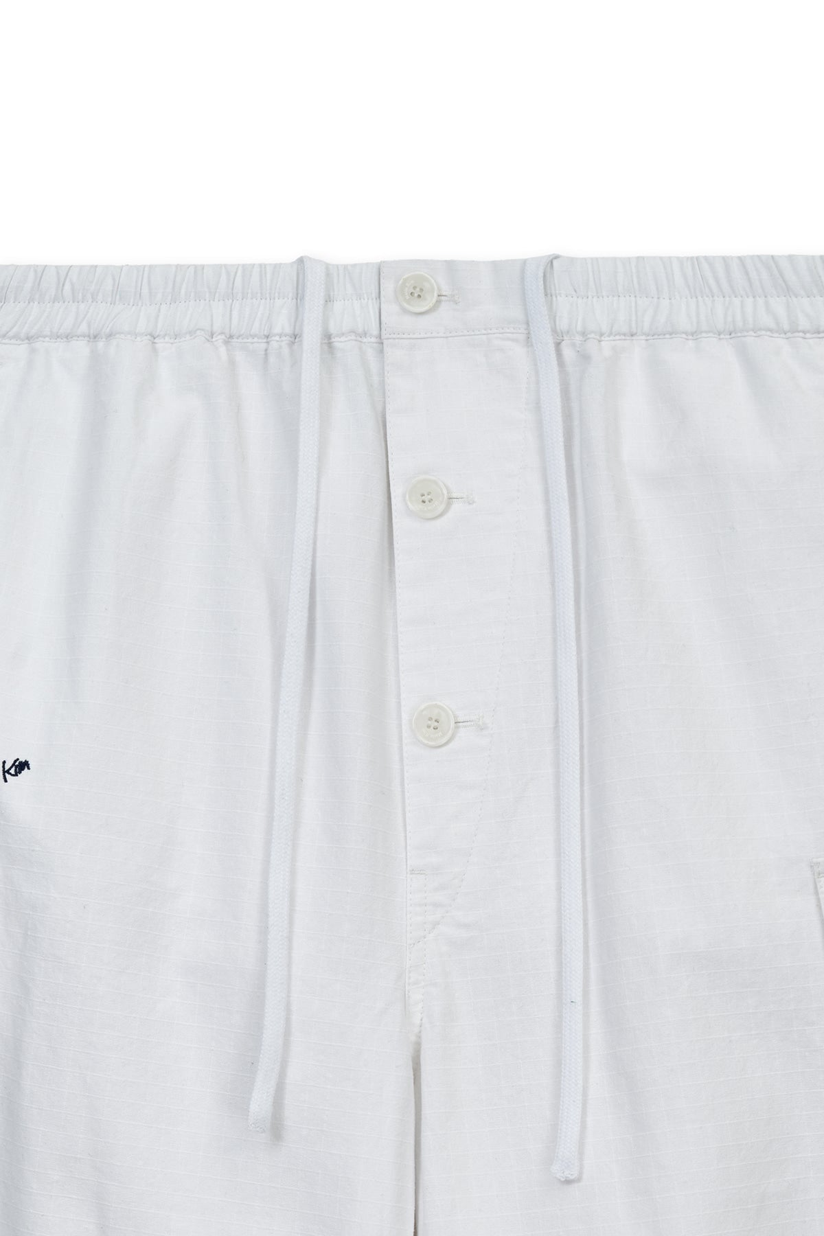 Matin Kim - Drawstring Hem Cargo Pants (Ivory) product image 3 | TRAB K-Fashion Australia