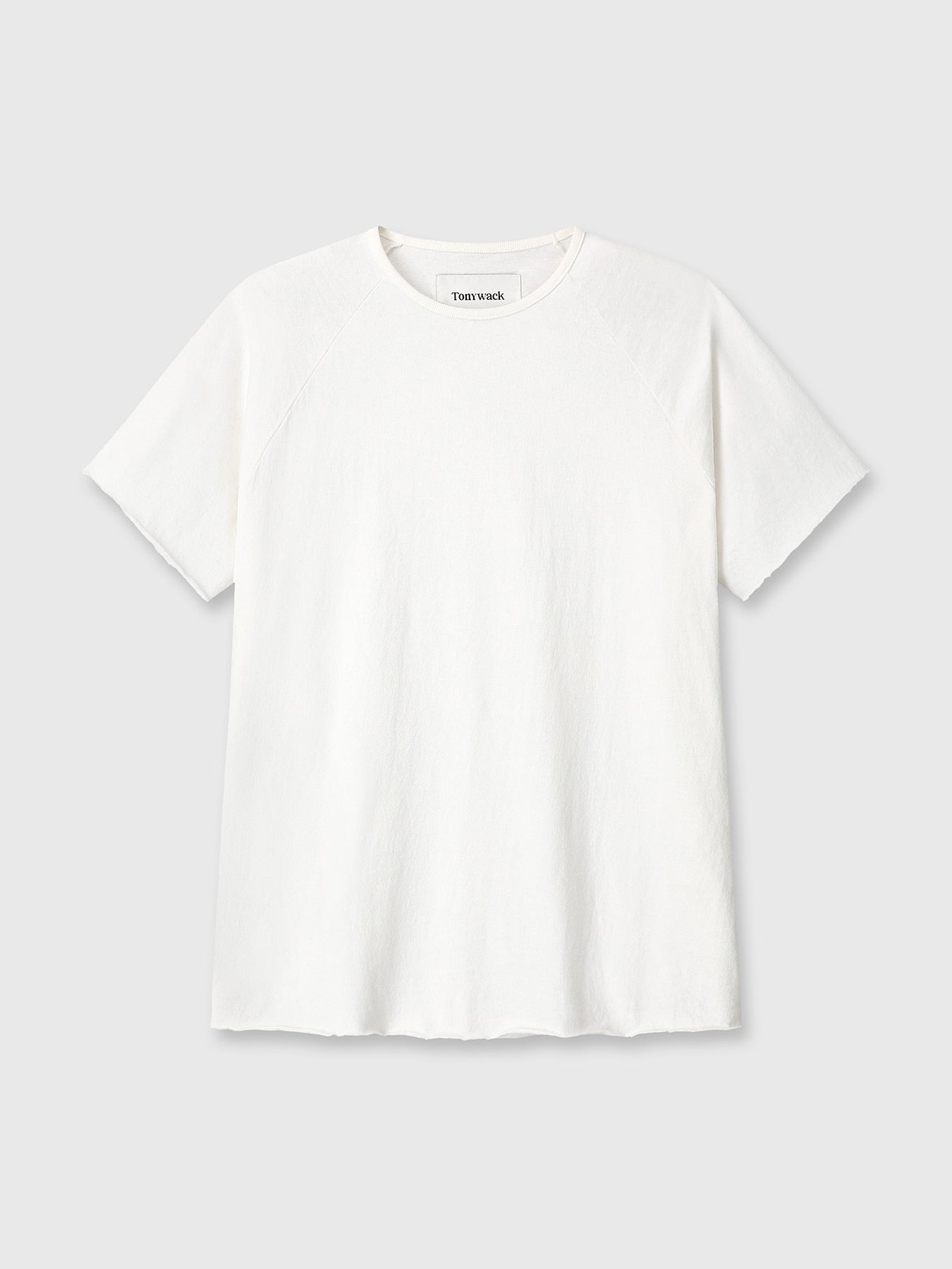 Tonywack - Raw Edge Washed T-Shirt (Off White) product image 7 | TRAB K-Fashion Australia