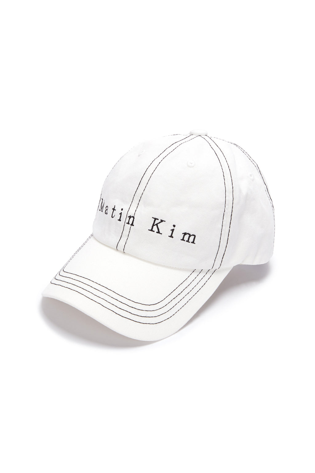 Matin Kim - Matin Stitch Ball Cap (White) product image 2 | TRAB K-Fashion Australia