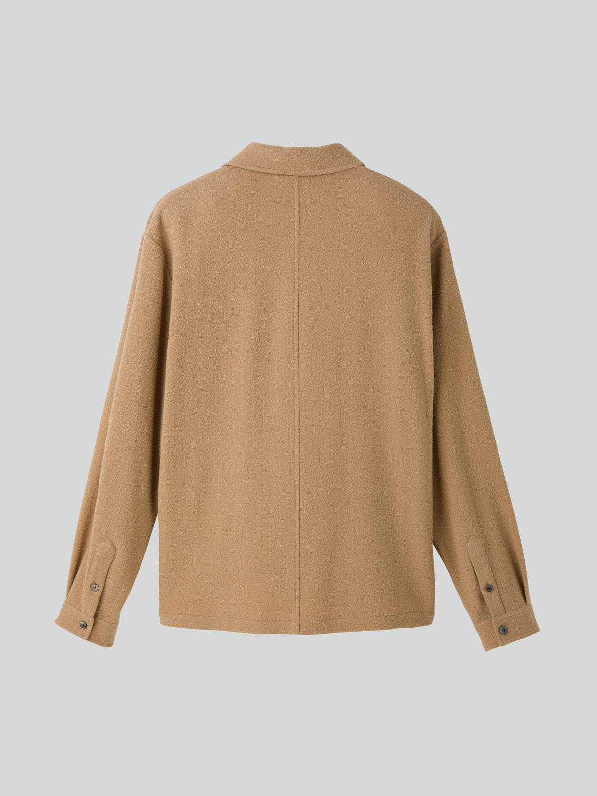 Recto - Wool Tweed Soft Shirt (Beige) product image 9 | TRAB K-Fashion Australia