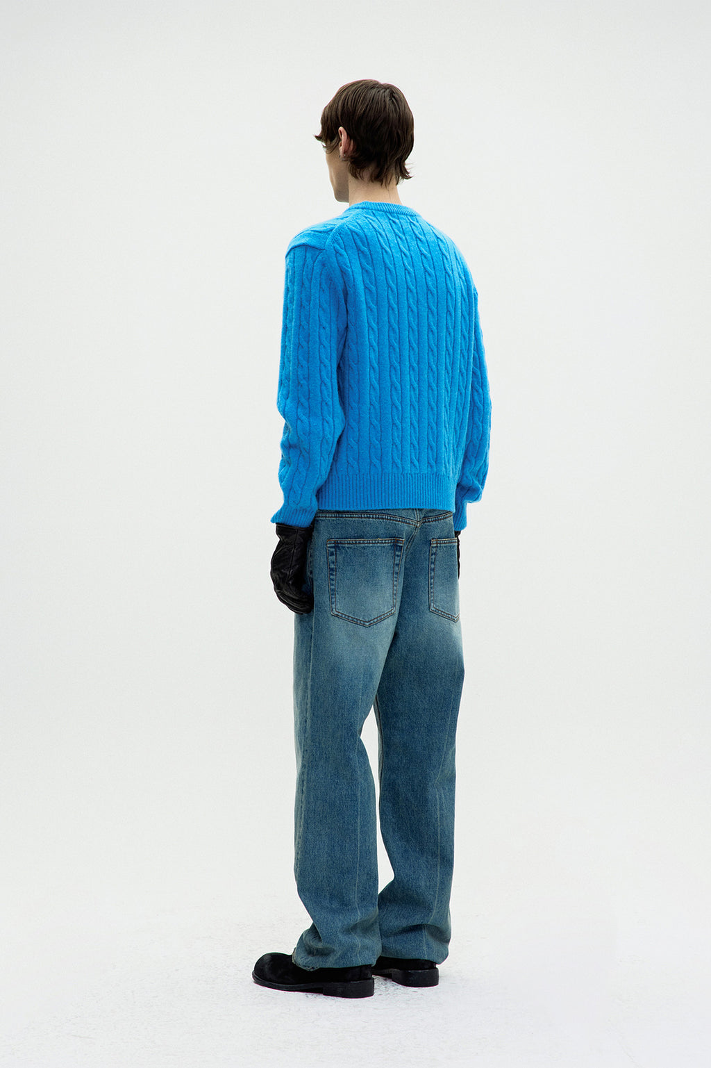 Coor - Alpaca Blend Cable Sweater (Blue Opal) product image 4 | TRAB K-Fashion Australia
