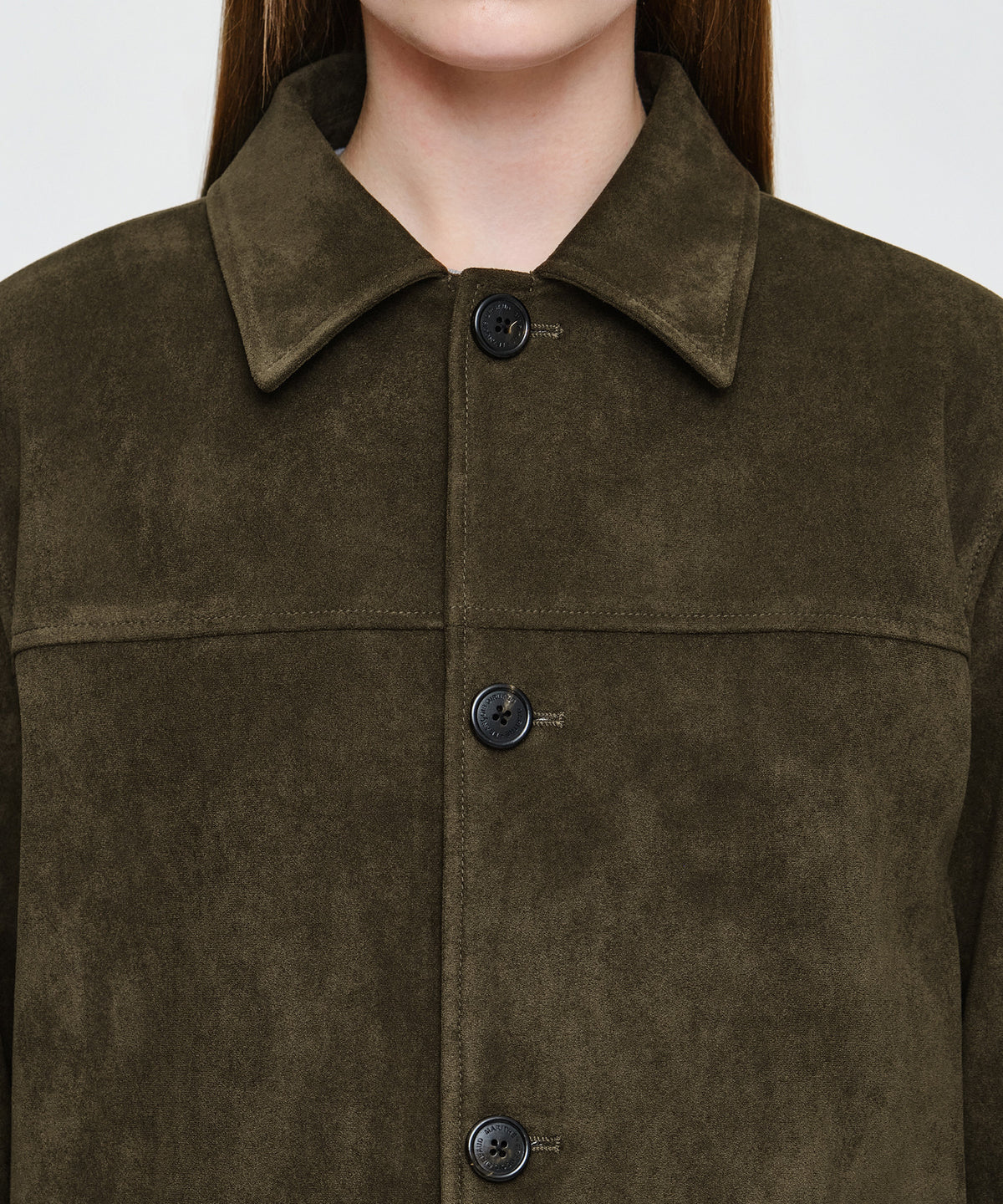 Marithe & Francois Girbaud - Faux Suede Half Jacket (Brown) product image 4 | TRAB K-Fashion Australia