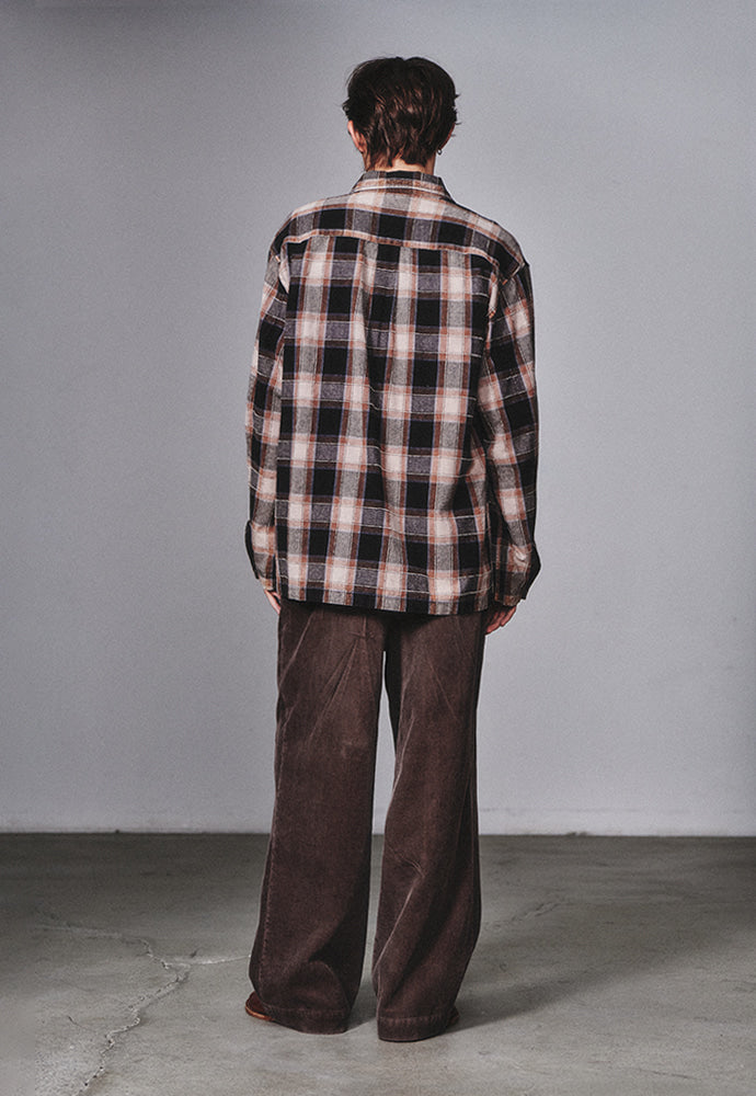 Art if acts - Oriental Check Two Pocket Jacket (Seaside) product image 3 | TRAB K-Fashion Australia