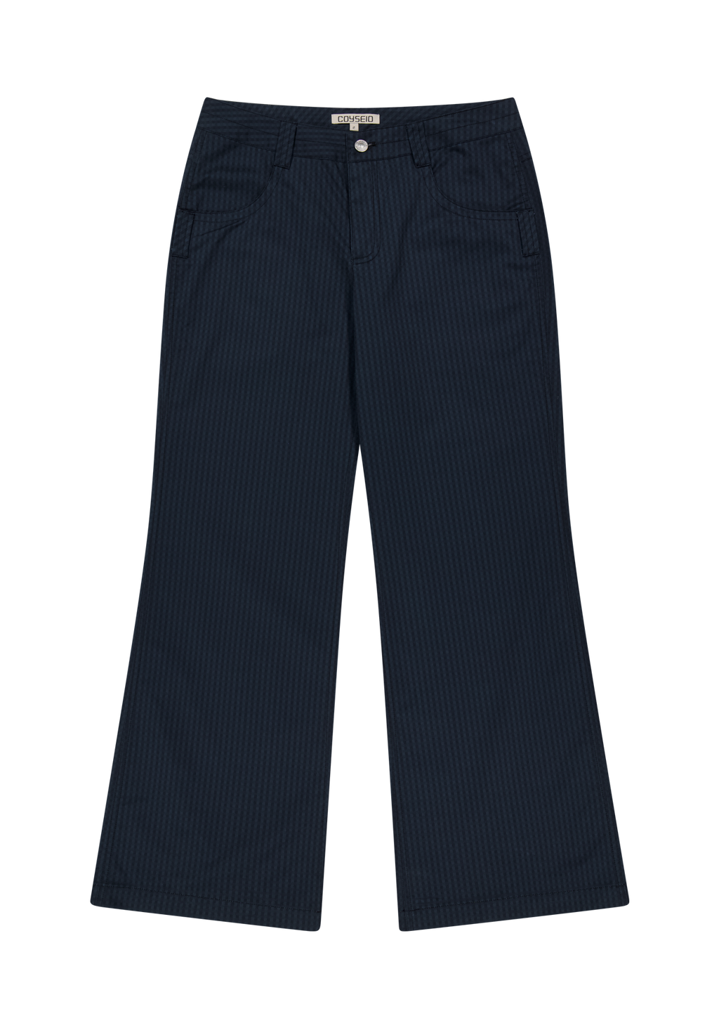 Coyseio - Coyseio X Blythe Check Boot Cut Pants (Navy) product image 2 | TRAB K-Fashion Australia