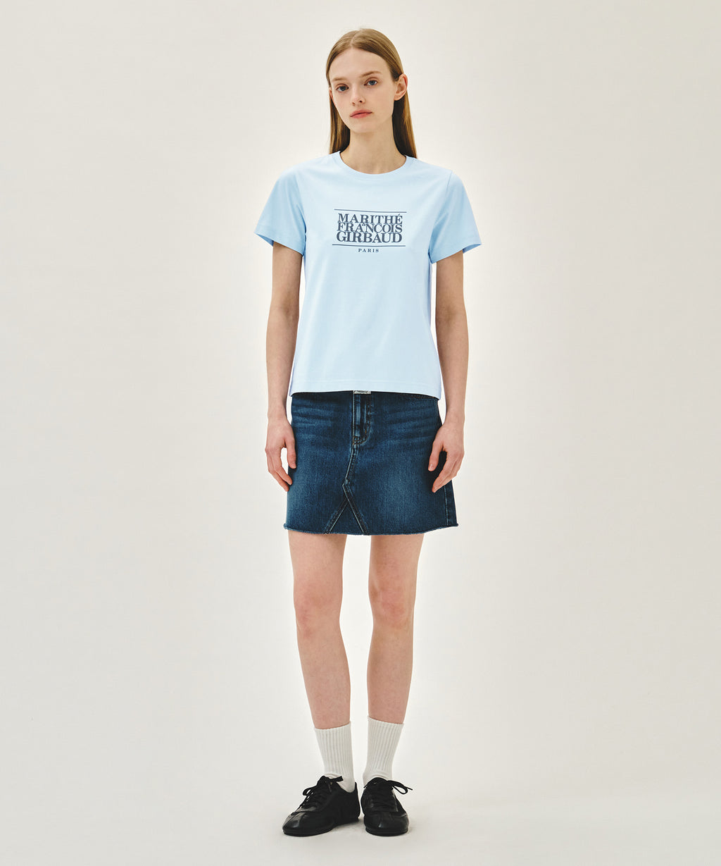 Marithe & Francois Girbaud - Classic Logo Tee (Ice Blue) product image 5 | TRAB K-Fashion Australia