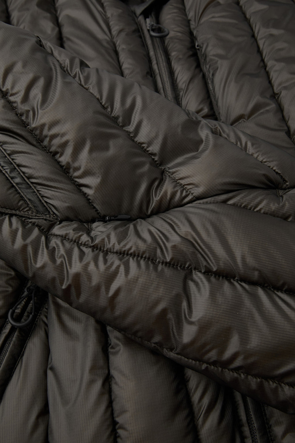 Coor - Quilted Soft Shell Shawl Collar Jumper (Grayish Brown) product image 7 | TRAB K-Fashion Australia