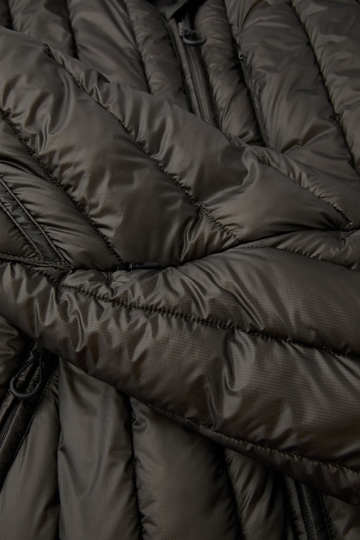Coor - Quilted Soft Shell Shawl Collar Jumper (Grayish Brown) product image 7 | TRAB K-Fashion Australia