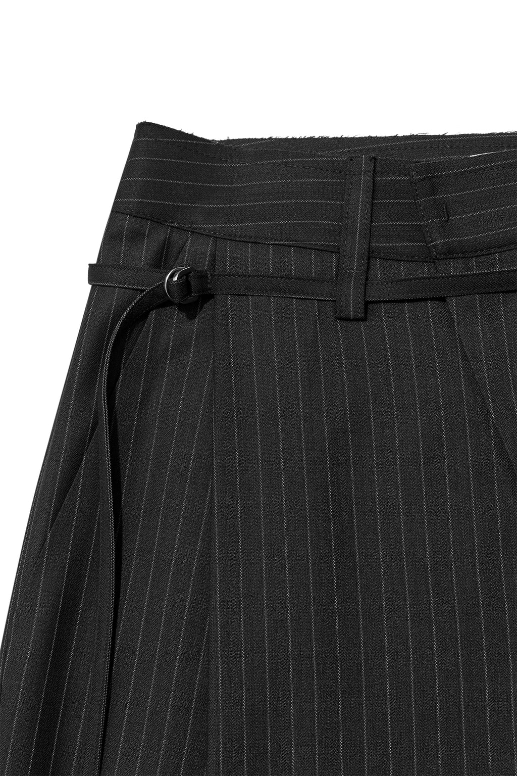 Matin Kim - Tuck Point Stripe Trouser (Charcoal) product image 3 | TRAB K-Fashion Australia