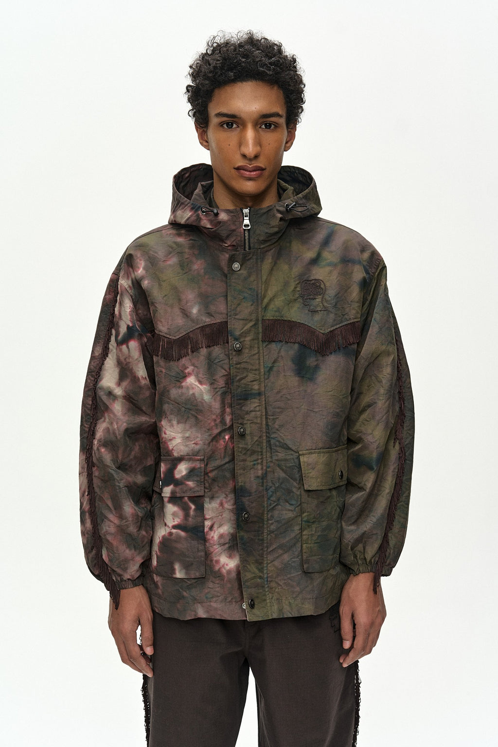 Andersson Bell - Andersson Bell X Brain Dead Tie-Dyed Hooded Jumper (Brown) product image 1 | TRAB K-Fashion Australia