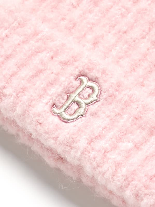 MLB Korea - Plush Meow Beanie Boston Red Sox (Pink) product image 8 | TRAB K-Fashion Australia