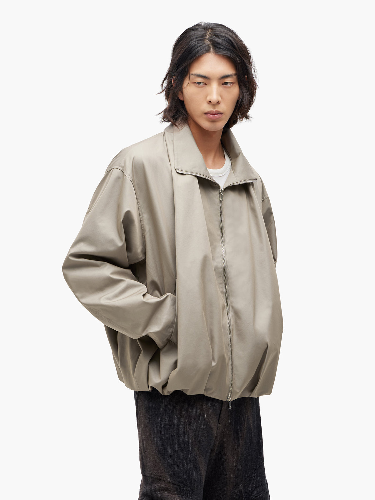 Jiyong Kim - Shawl Collar Jacket (Beige) product image 2 | TRAB K-Fashion Australia