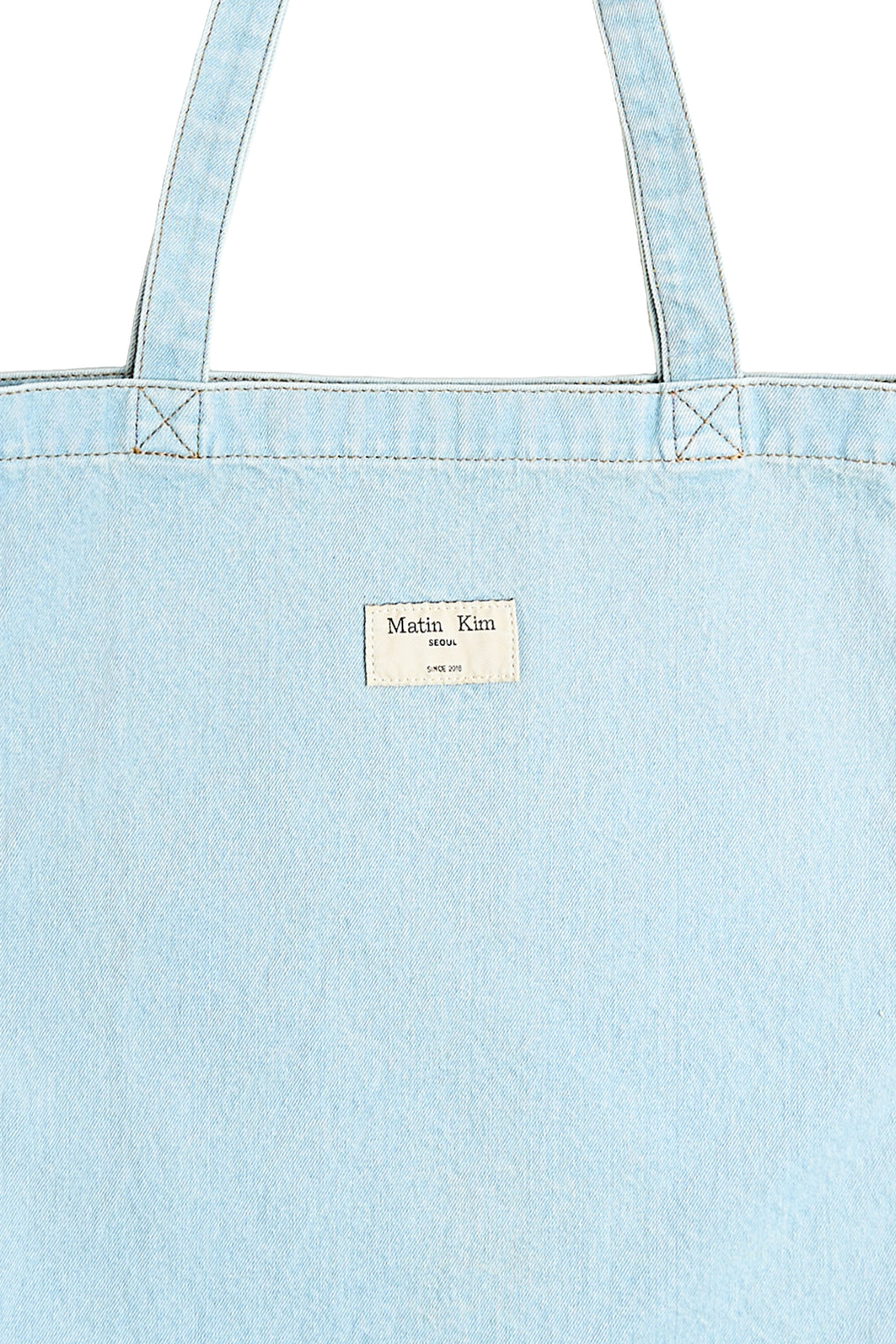 Matin Kim - Matin Stitch Denim Ecobag (Sky) product image 4 | TRAB K-Fashion Australia