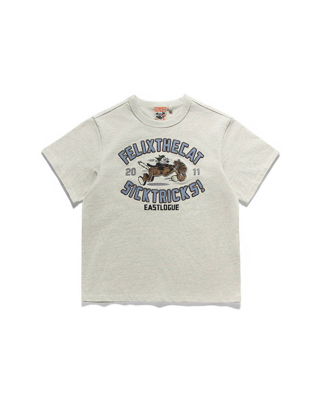 Eastlogue - Sunset Gallop Felix Applique T-shirts (Oatmeal) product image 1 | TRAB K-Fashion Australia