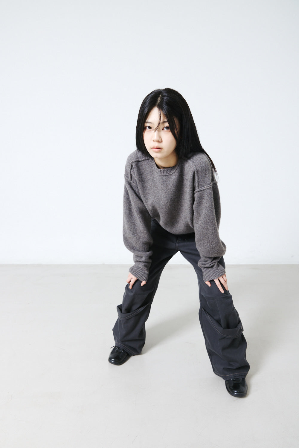 Hatchingroom - Reverse Damage Sweater Dusty (Grey) product image 11 | TRAB K-Fashion Australia