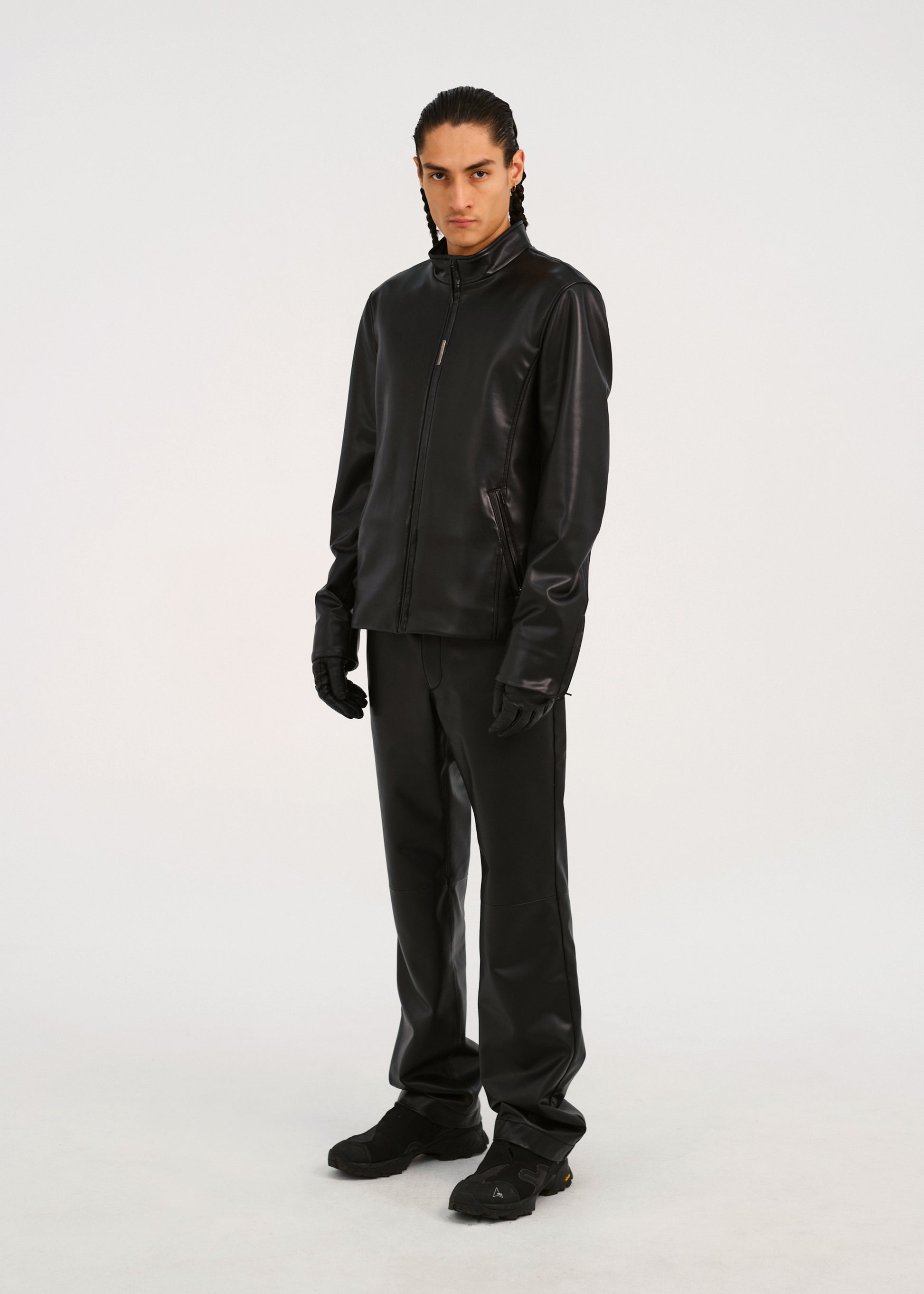 Hyein Seo - Faux Leather Jacket (Black) product image 1 | TRAB K-Fashion Australia