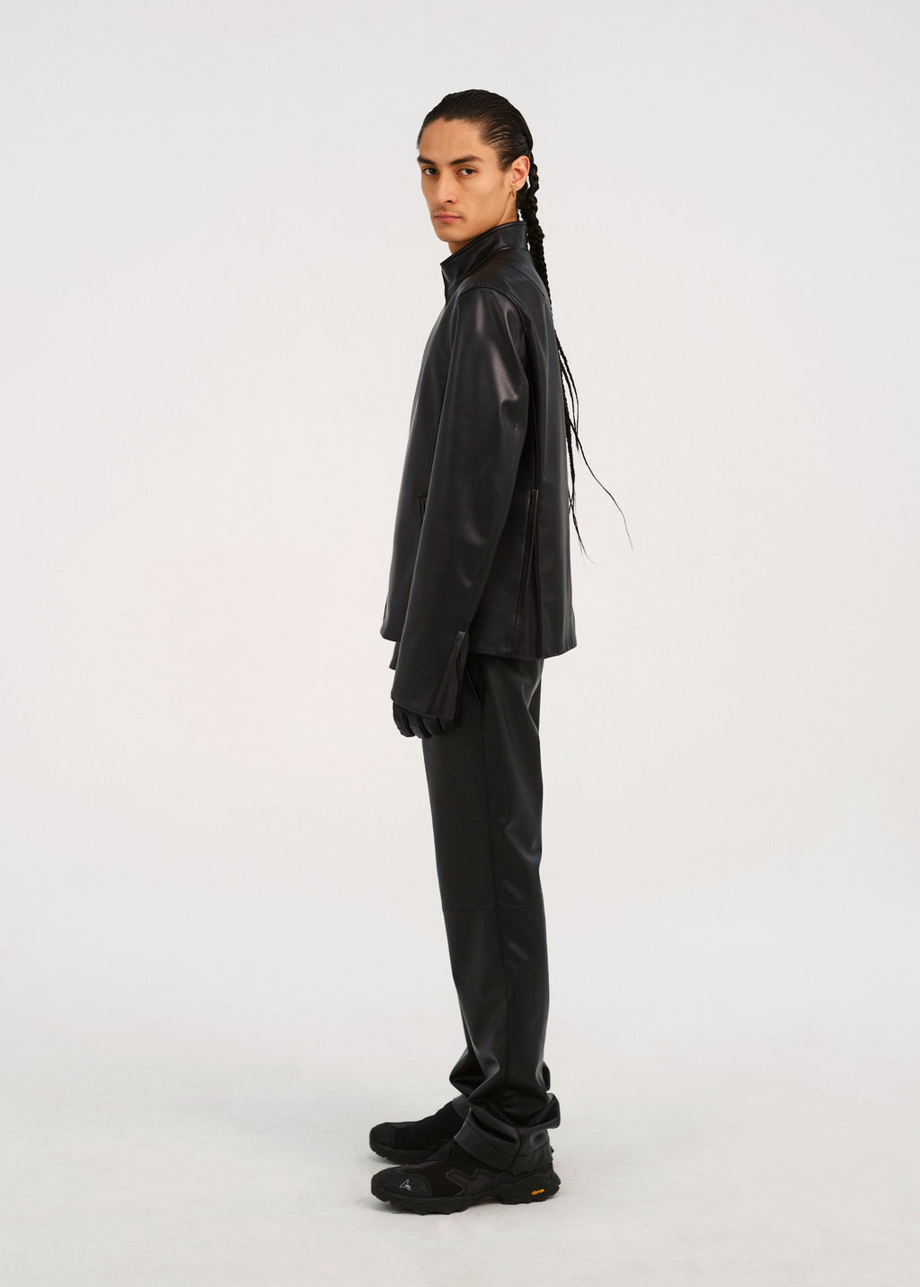 Hyein Seo - Faux Leather Jacket (Black) product image 2 | TRAB K-Fashion Australia