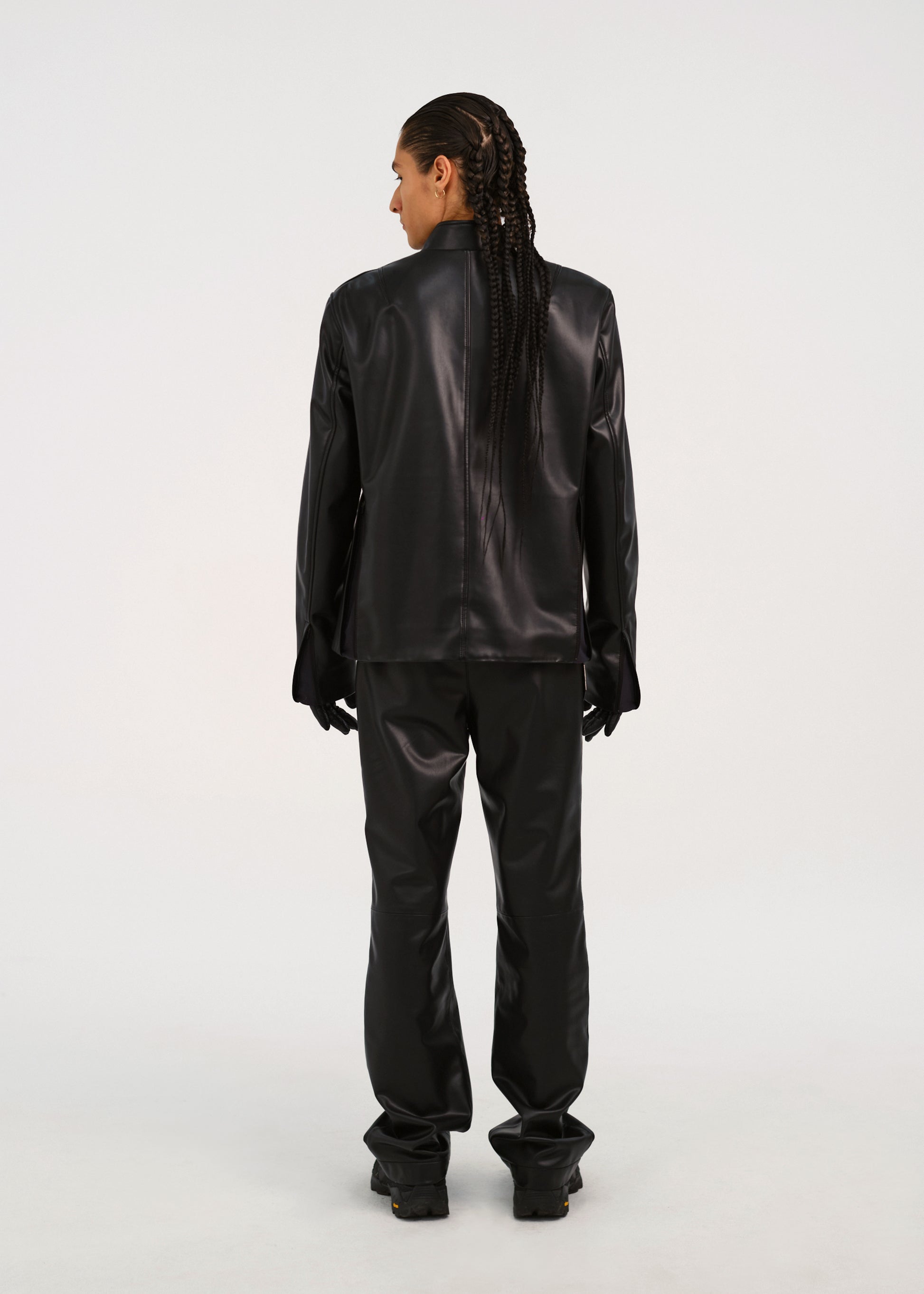 Hyein Seo - Faux Leather Jacket (Black) product image 3 | TRAB K-Fashion Australia