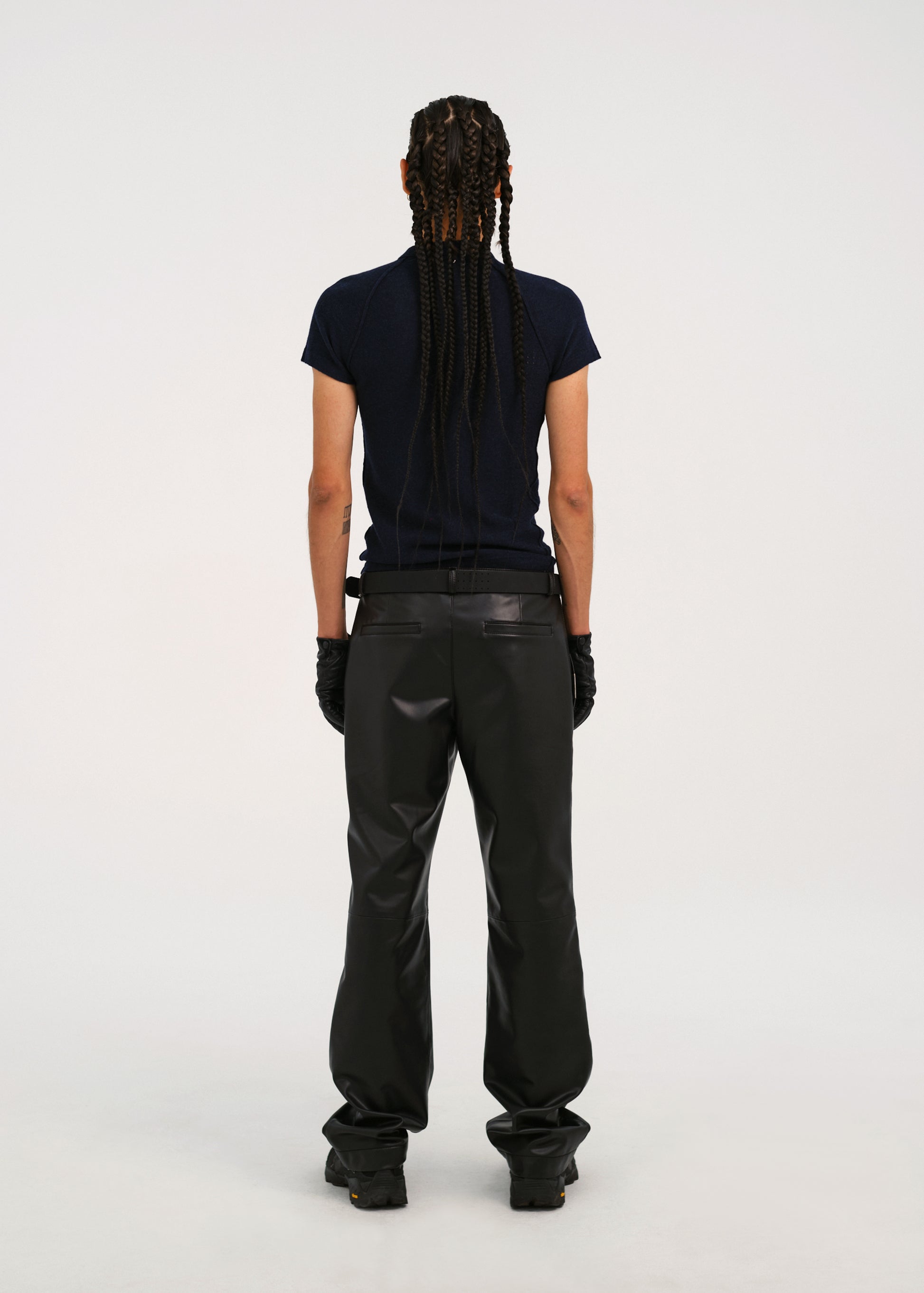 Hyein Seo - Perforated Knit Top (Navy) product image 4 | TRAB K-Fashion Australia