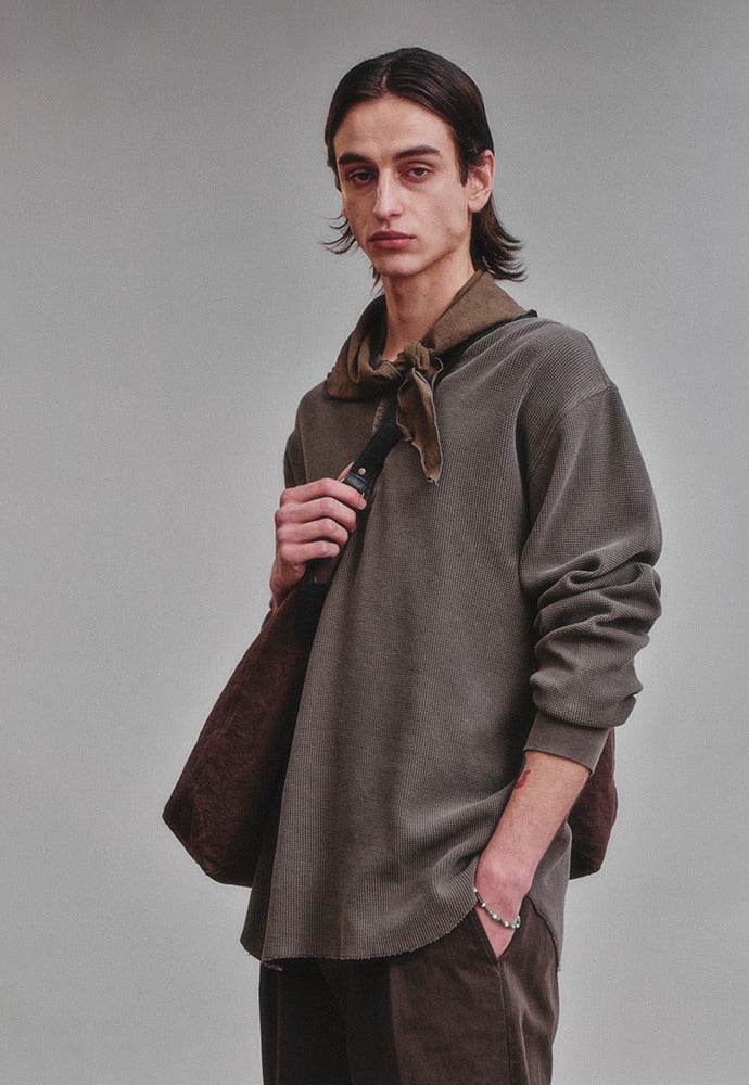 Art if acts - Linen Scarf (Olive) product image 1 | TRAB K-Fashion Australia