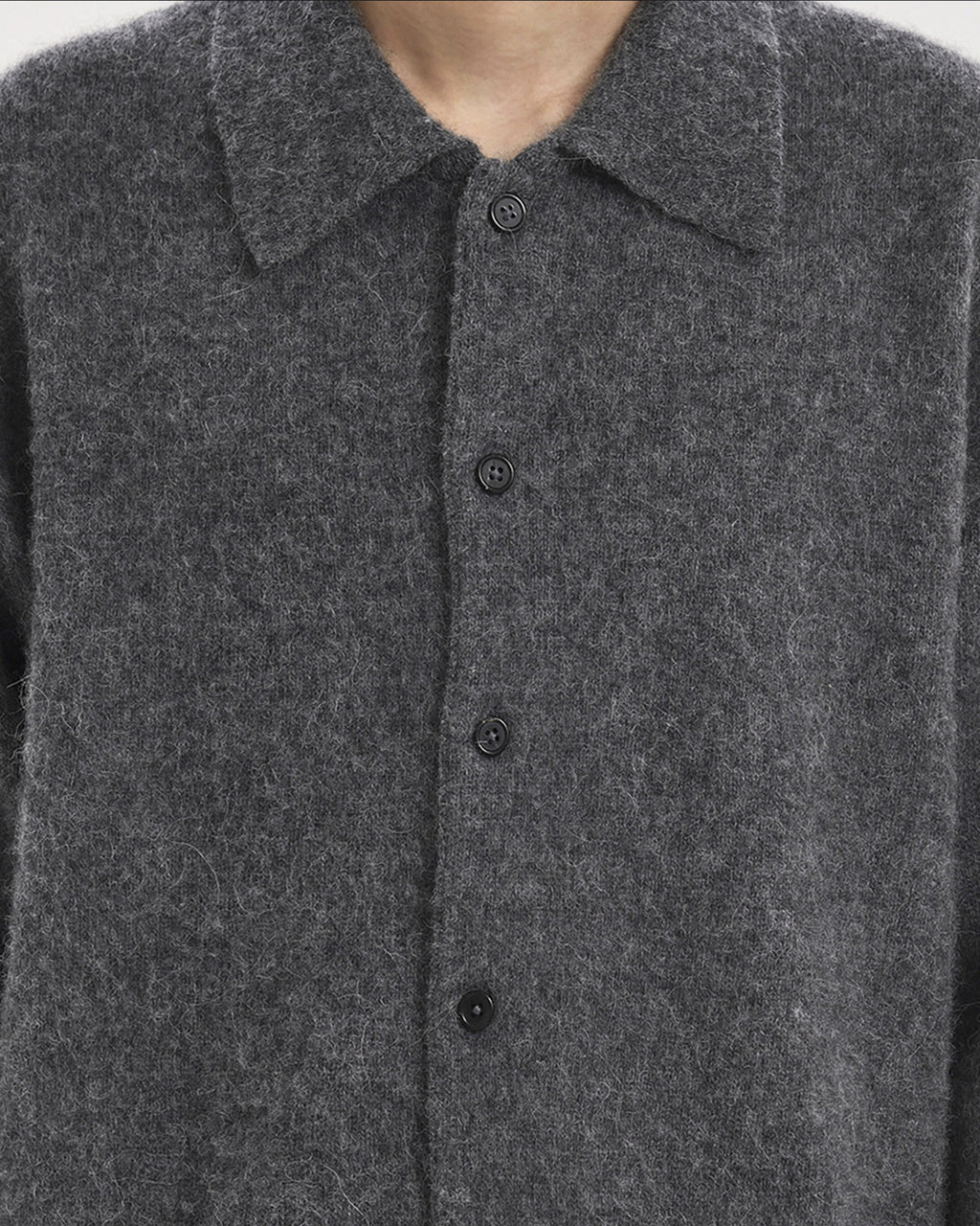 Brownyard - Alpaca Collar Cardigan (Charcoal) product image 4 | TRAB K-Fashion Australia