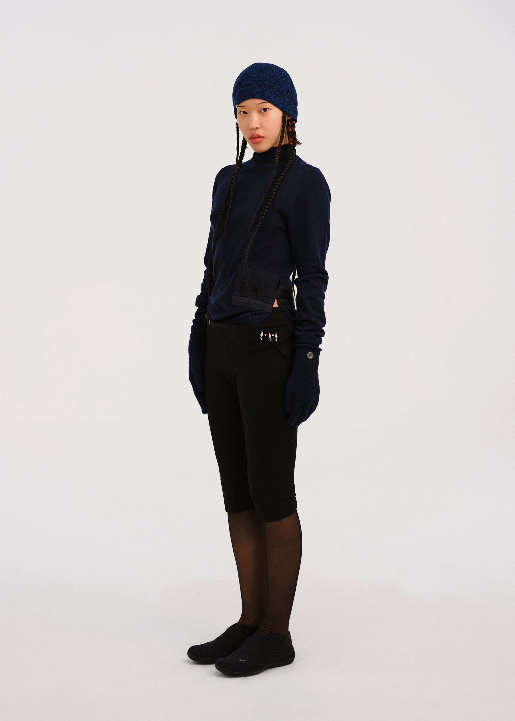 Hyein Seo - Military Sweater W/ Gloves (Deep Blue) product image 6 | TRAB K-Fashion Australia