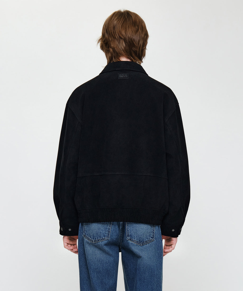 Marithe & Francois Girbaud - Faux Suede Blouson Jacket (Black) product image 3 | TRAB K-Fashion Australia