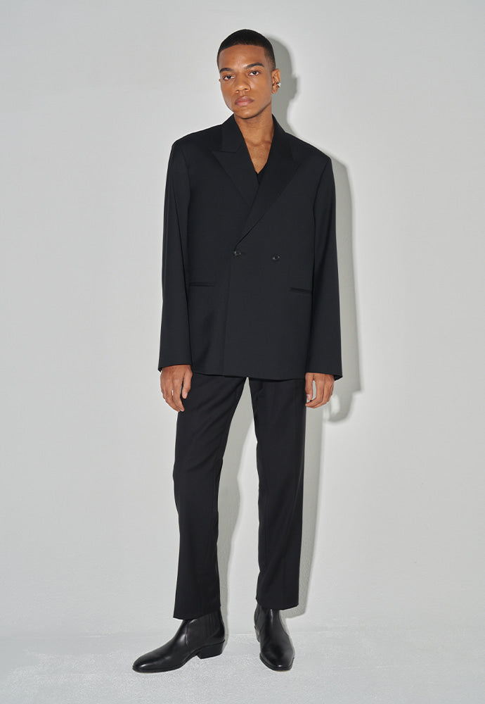 Tonywack - Tailored Double Breasted Blazer (Black) product image 2 | TRAB K-Fashion Australia