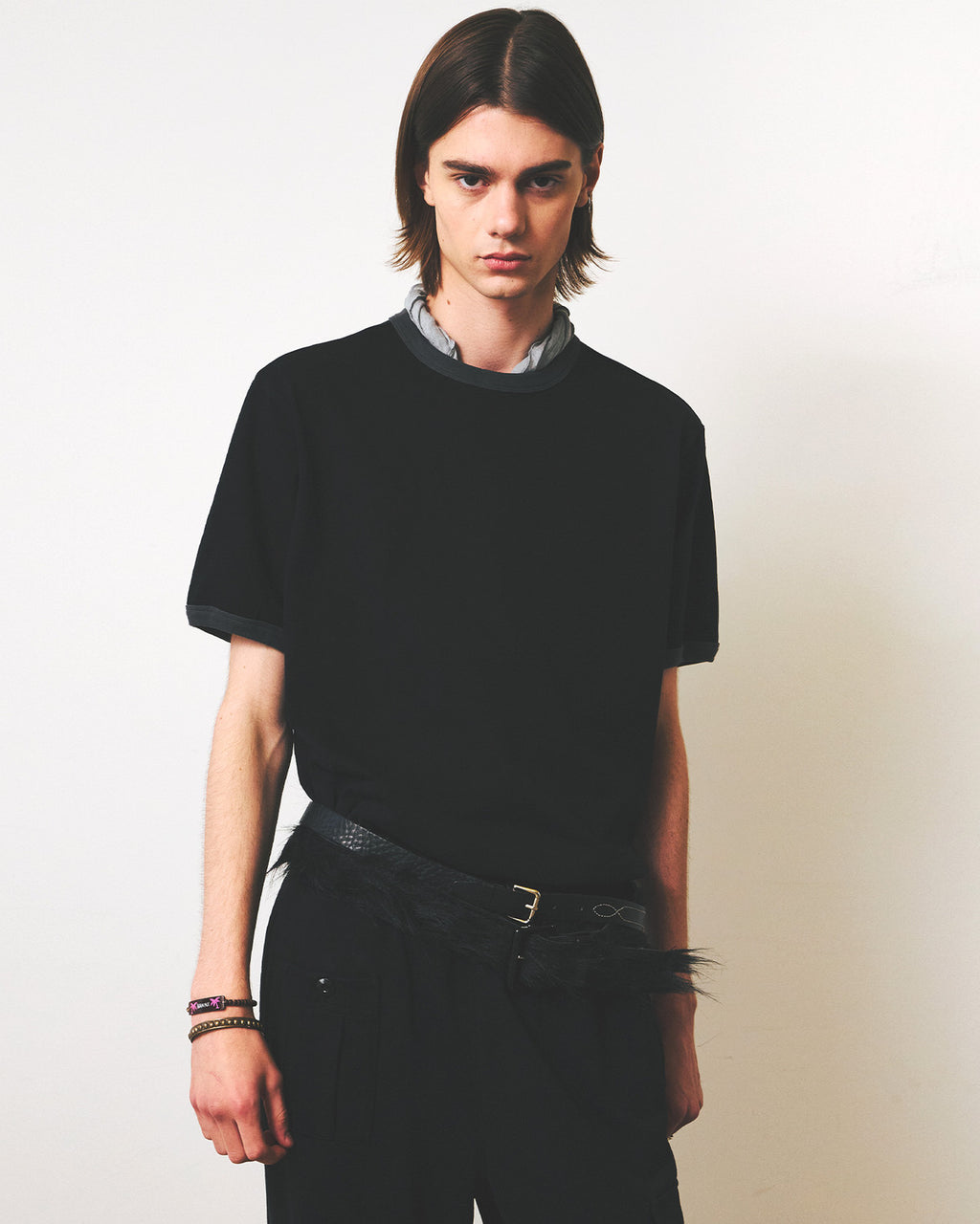 Eastlogue - 11 Ringer T-shirts (Charcoal & Black) product image 3 | TRAB K-Fashion Australia
