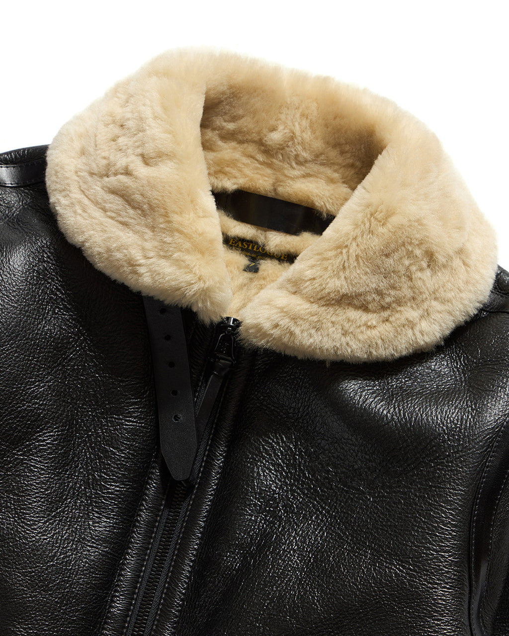 Eastlogue - Aviator Shearling Mouton Short Jacket (Black) product image 3 | TRAB K-Fashion Australia