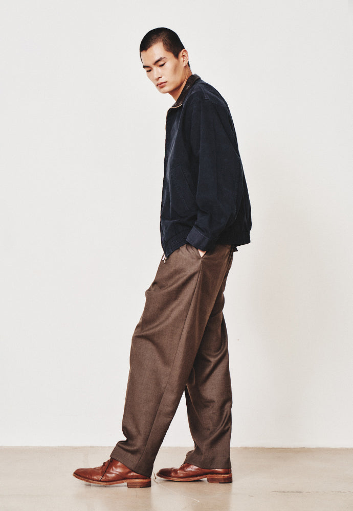 Art if acts - Washed Leather Collar Jacket (Dark Navy) product image 5 | TRAB K-Fashion Australia