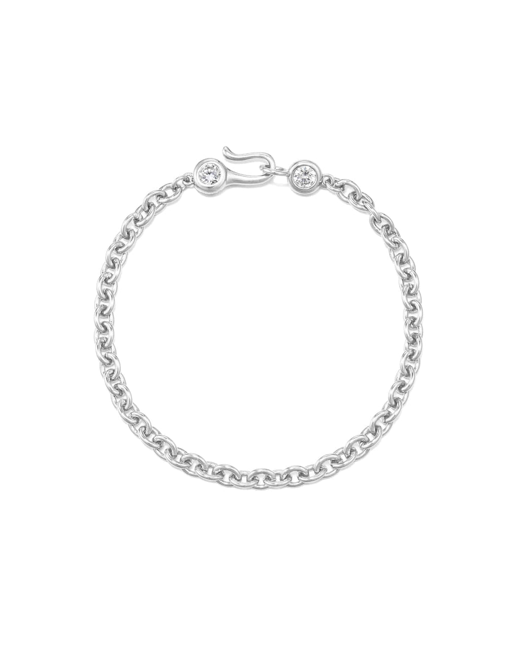 Numbering - Bezel Set Clasp Chain Bracelet #3903 product image 4 | TRAB K-Fashion Australia
