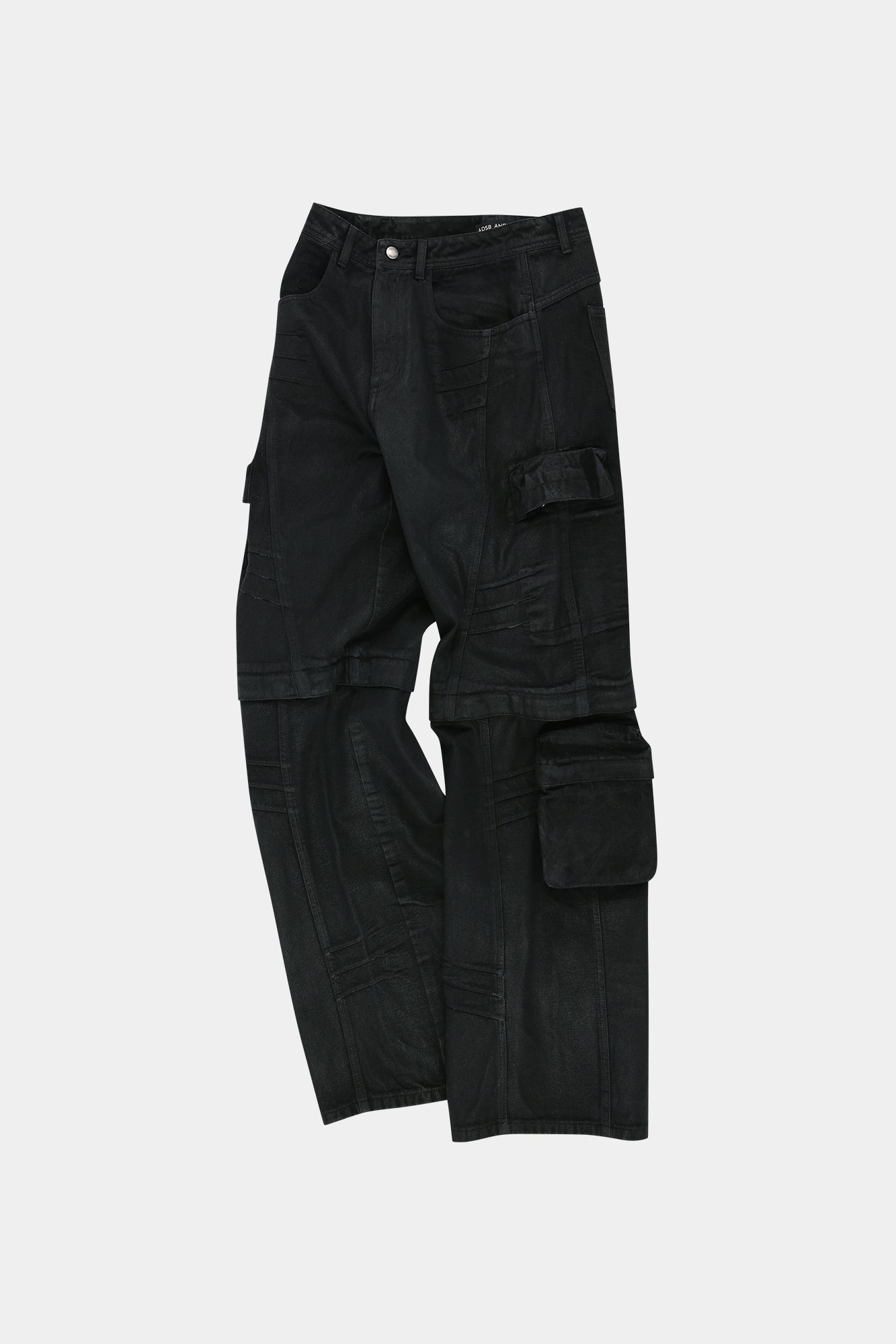 Andersson Bell - Cargo Coated Wide-Leg Jeans (Black) product image 7 | TRAB K-Fashion Australia